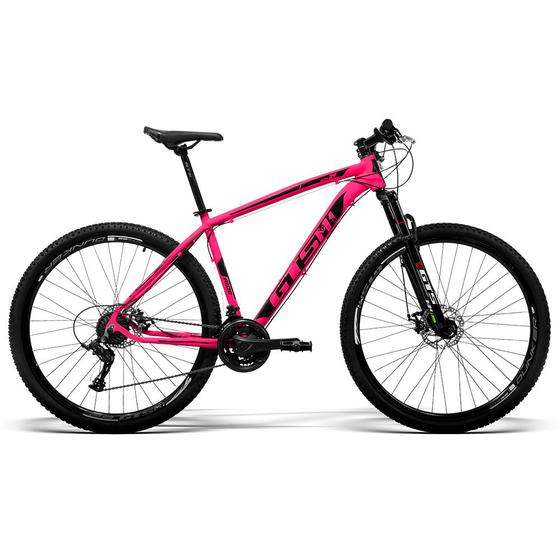 Bicicleta Gts M1 Ride New T17 Aro 29 Susp. Dianteira 24 Marchas - Preto/rosa