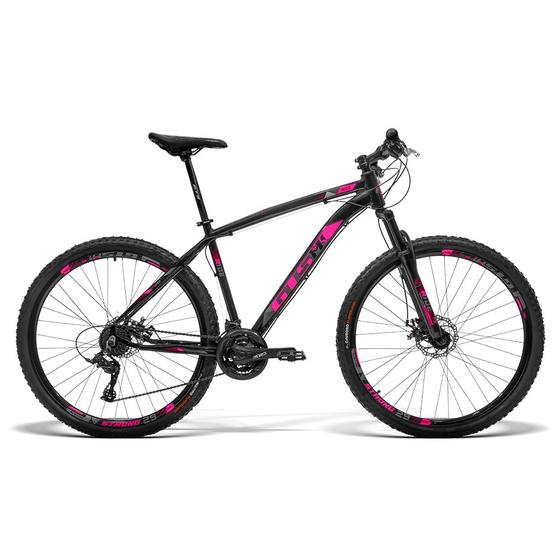 Bicicleta Gts M1 Ride New T19 Aro 29 Susp. Dianteira 24 Marchas - Preto/rosa