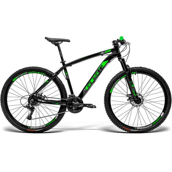 Bicicleta Gts M1 Ride New T21 Aro 29 Susp. Dianteira 21 Marchas - Preto/verde