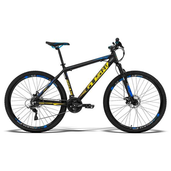 Bicicleta Gts M1 Advanced Disc T15 Aro 29 Susp. Dianteira 24 Marchas - Amarelo/azul