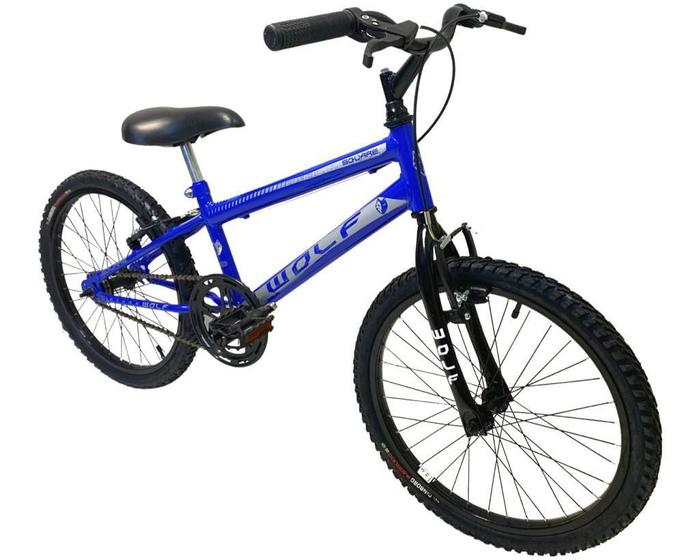 Bicicleta Infantil 6 a 8 anos Aro 20 + Aro Preto - Wolf bikes - Route ...
