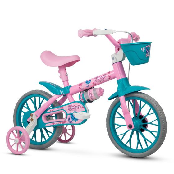 Imagem de Bicicleta Infantil Aro 12 Charm Feminina Nathor Garrafinha