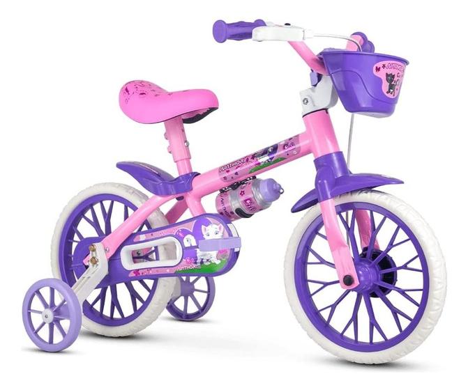 Imagem de Bicicleta Infantil Aro 12 Com Rodas Treinamento Cat Nathor