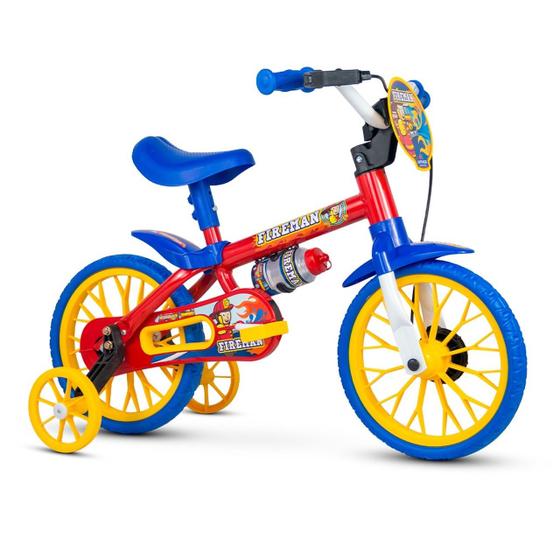 Bicicleta Infantil Aro 12 Freio Tambor 1 Marcha Cestinha Nathor C ...