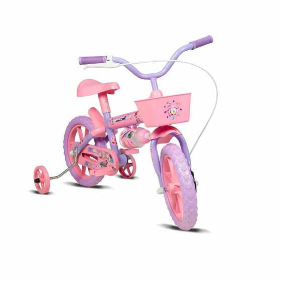 Imagem de Bicicleta Infantil Aro 12 Rodinhas Sonic Amy Lilás Verden