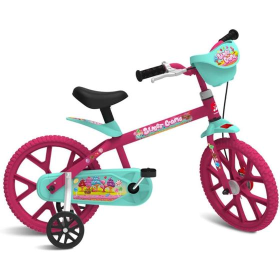 Imagem de Bicicleta Infantil Aro 14 Bandeirante 3046 - Sweet Game Rosa