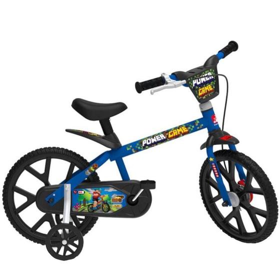 Imagem de Bicicleta Infantil Aro 14 Bandeirante 3047 Power Game Com Rodinhas