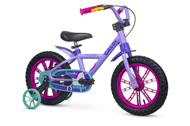 Bicicleta Infantil Aro 14 Com Rodinhas Menina Cecizinha - Caloi ...