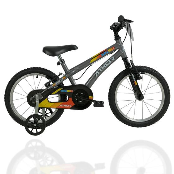 Bicicleta Infantil Aro 16 Athor Baby Boy Masculina Cinza Menor preço em Bicicleta Infantil Aro 16 Athor Baby Boy Masculina Cinza