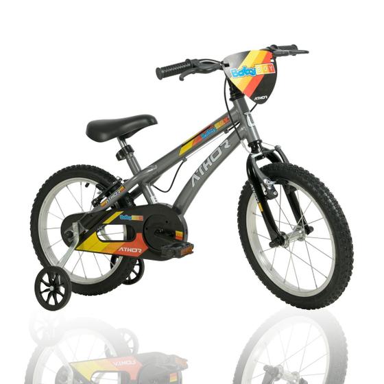 Imagem de Bicicleta Infantil Aro 16 Athor Baby Boy Masculina Cinza