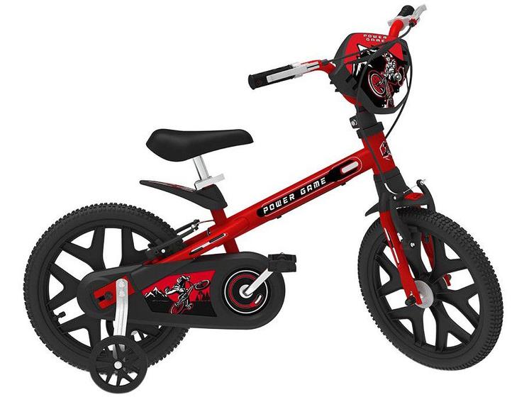 Bicicleta Infantil Aro 16 Bandeirantes Power Game - com Rodinhas ...
