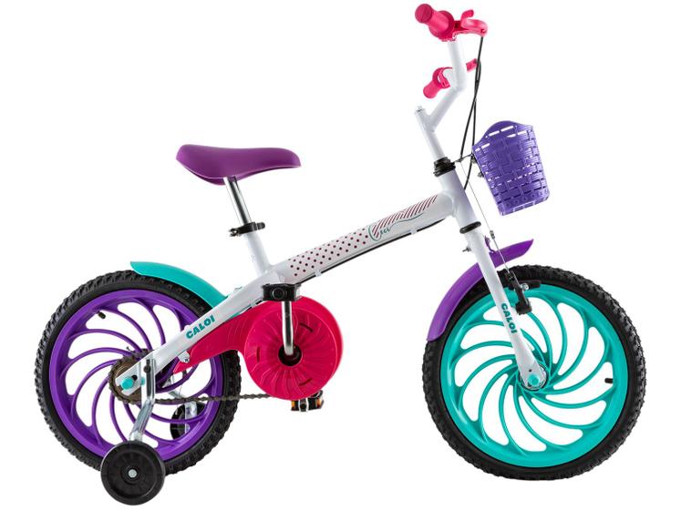 Bicicleta Infantil Aro 16 Caloi Ceci Branca Menor preço em Bicicleta Infantil Aro 16 Caloi Ceci Branca