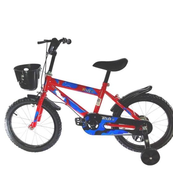 Imagem de Bicicleta Infantil Aro 16 Com Cestinha Elite Cor Vermelho