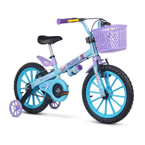Imagem de Bicicleta Infantil Aro 16 Frozen Feminina 5 a 8 Anos Nathor