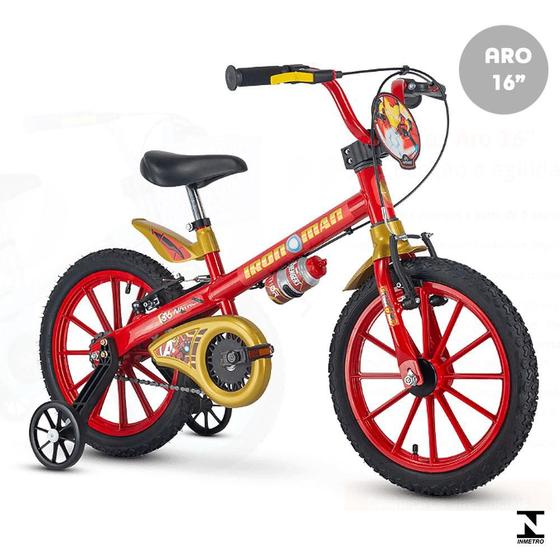 Imagem de Bicicleta Infantil Aro 16 Homem de Ferro Nathor