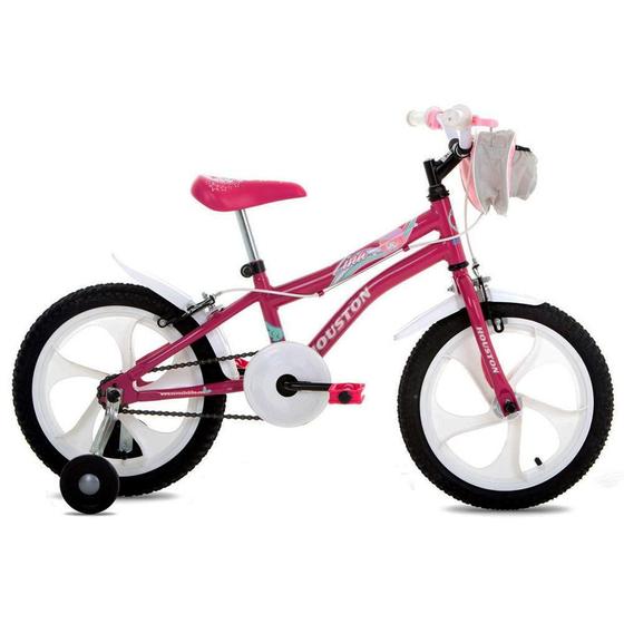 Imagem de Bicicleta Infantil Aro 16 Houston Tina Com Bolsa