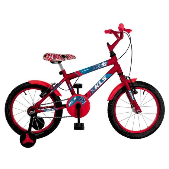 Bicicleta Kls Heroes Aro 16 Rígida 1 Marcha - Azul/vermelho