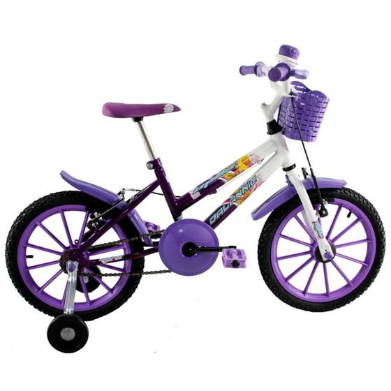 Imagem de Bicicleta Infantil Aro 16 Milla com Cestinha cor Violeta