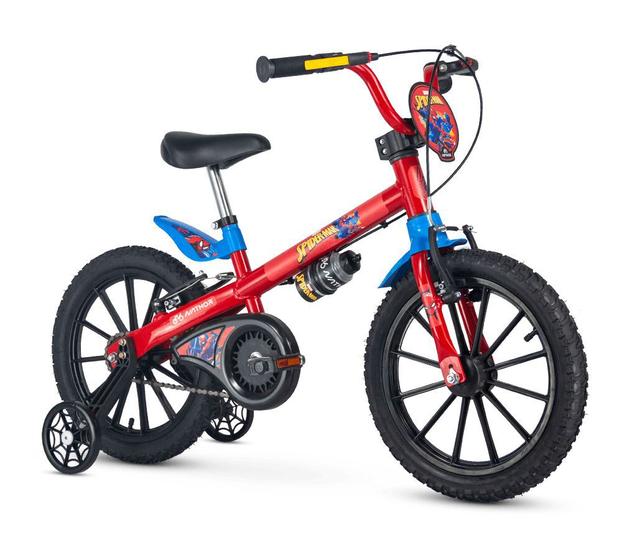 Bicicleta Infantil Aro 16 Nathor Spider Man Com Rodinhas Suporta Até 30kg Menor preço em Bicicleta Infantil Aro 16 Nathor Spider Man Com Rodinhas Suporta Até 30kg