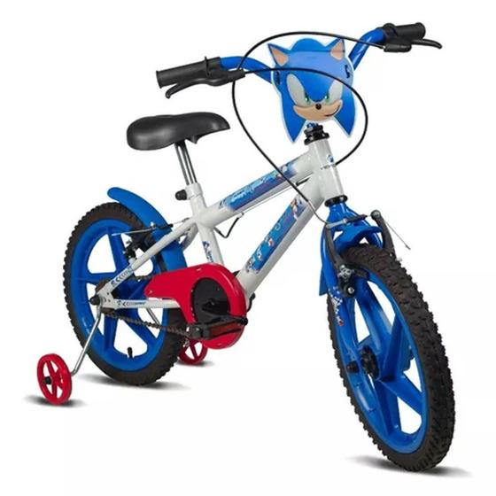 Imagem de Bicicleta Infantil Aro 16 Sonic Branco E ul Verden Bikes