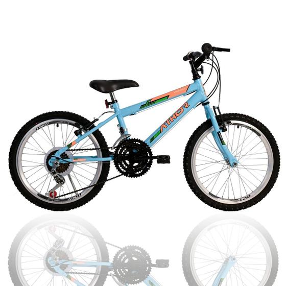 Bicicleta Athor Bike Evolution Aro 20 Rígida 1 Marcha - Azul/branco