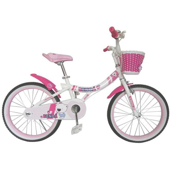 Imagem de Bicicleta Infantil Aro 20 Benoá com Cestinha Quadro Aço Zincado