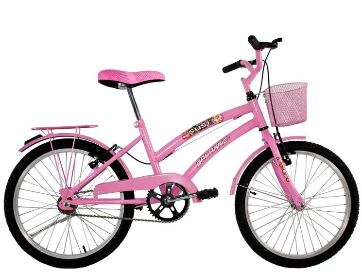 Imagem de Bicicleta Infantil Aro 20 Feminina Susi Com Para-lama e Cesta