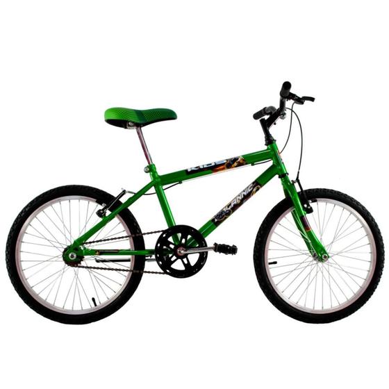 Bicicleta Dalannio Bike Cross Kids Aro 20 Rígida 1 Marcha - Verde