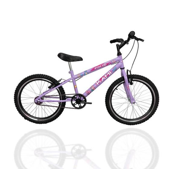 Imagem de Bicicleta Infantil Aro 20 Mtb Kami Princesa Criança 6 a 10