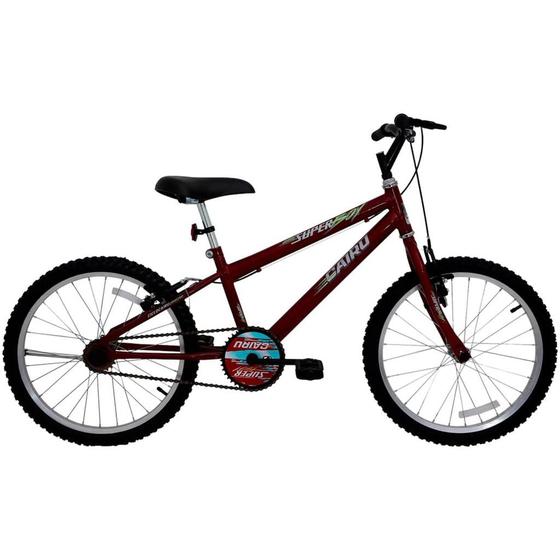 Bicicleta Cairu Super Boy Aro 20 Rígida 1 Marcha - Vermelho