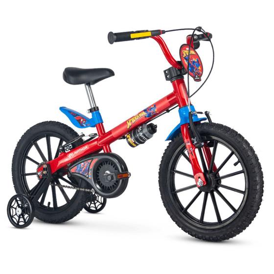 Imagem de Bicicleta Infantil Bike Nathor Homem Aranha 5 a 8 Anos Aro 16