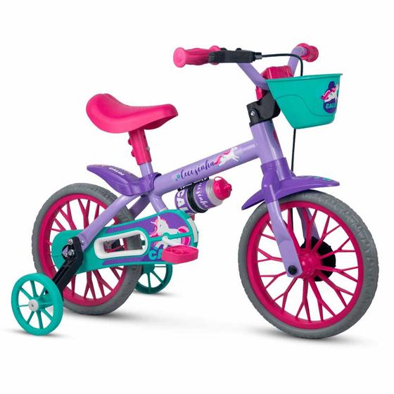 Imagem de Bicicleta Infantil com Rodinhas - Aro 12 - Cecizinha Uni - Nathor