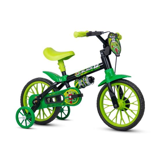 Imagem de Bicicleta Infantil Criança Aro 12 Black 12 Nathor