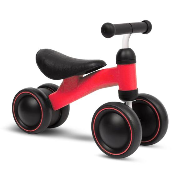 Imagem de Bicicleta Infantil de Equilibrio Vermelha 4 Rodas