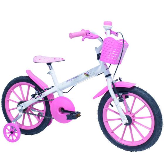 Imagem de Bicicleta Infantil Feminina Aro 16 Princesas Para Meninas
