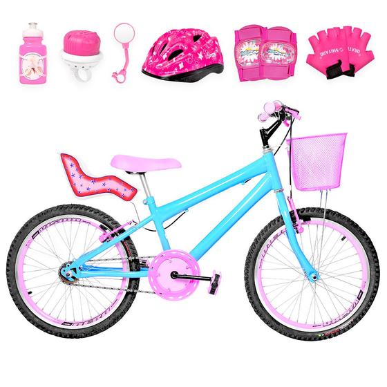 Imagem de Bicicleta Infantil Feminina Aro 20 Aero + Kit Premium