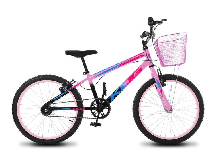 Imagem de Bicicleta Infantil Feminina Aro 20 KOG Alum Cestinha Rodinha