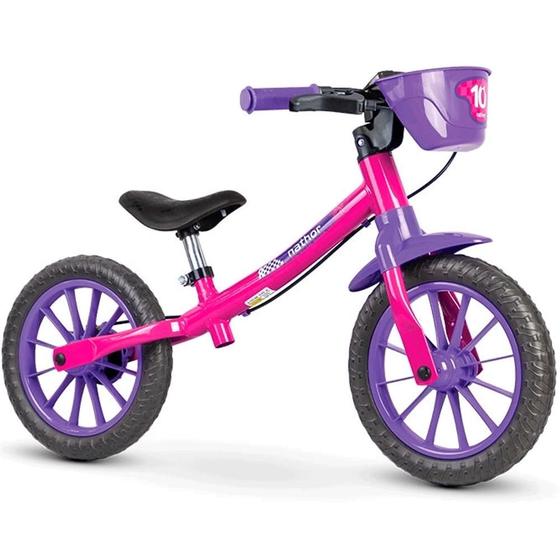 Imagem de Bicicleta infantil feminina balance bike nathor  ref: 100900160005