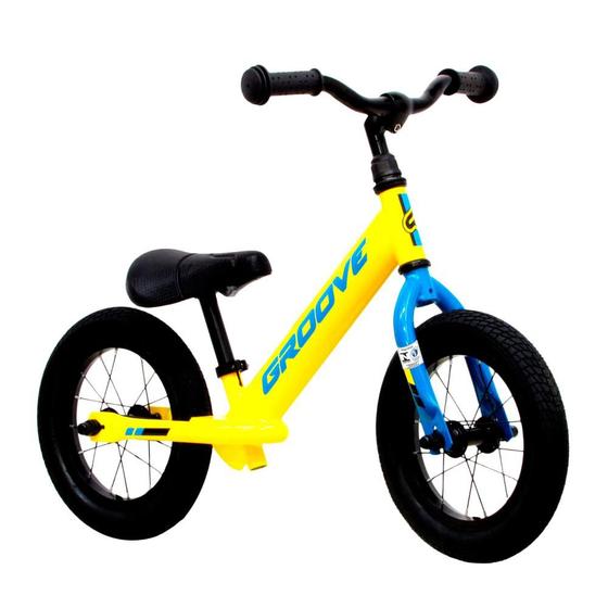Imagem de Bicicleta Infantil Groove Balance aro 12 Amarela/Azul/Preto