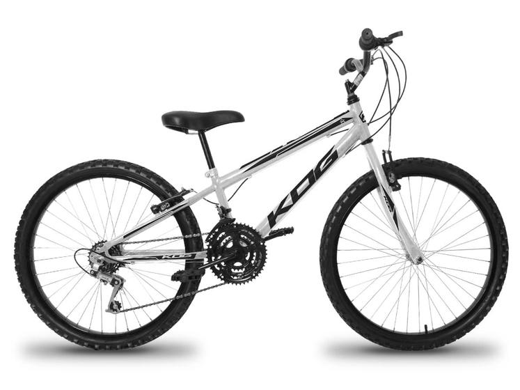 Imagem de Bicicleta Infantil Masculina Aro 24 KOG Alumínio 18 Velcidades Freio V-Brake