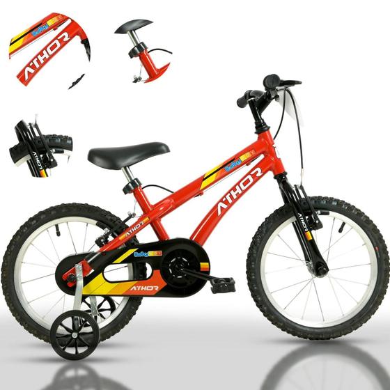 Imagem de Bicicleta Infantil Masculina Baby Boy Aro 16 Athor Rodinhas