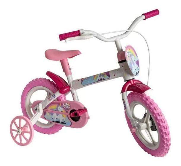 Bicicleta Infantil - Menina - Styll Aro 12 - Magic Rainbow Menor preço em Bicicleta Infantil - Menina - Styll Aro 12 - Magic Rainbow