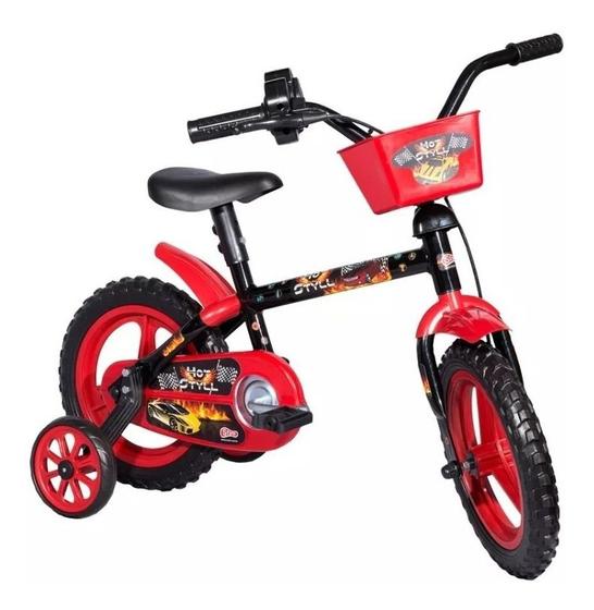 Imagem de Bicicleta Infantil Menino Aro 12 Hot Styll Kids Presente dias das crianças