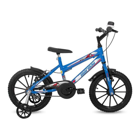 Bicicleta Infantil Mormaii Aro 16 Top Lip V-Brake Azul Menor preço em Bicicleta Infantil Mormaii Aro 16 Top Lip V-Brake Azul