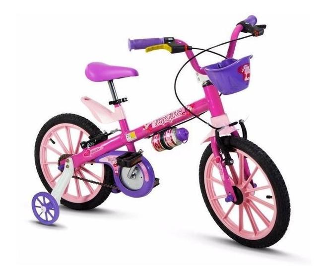 Imagem de Bicicleta Infantil Nathor Aro16 Menina Top Girls 5 A 8 Anos