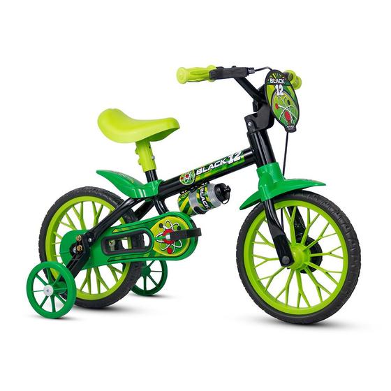 Bicicleta infantil para crianca de 2 anos infantil aro 12 nathor black ...