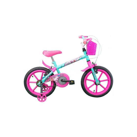 Bicicleta Track&bikes Pinky Aro 16 Rígida 1 Marcha - Azul/rosa