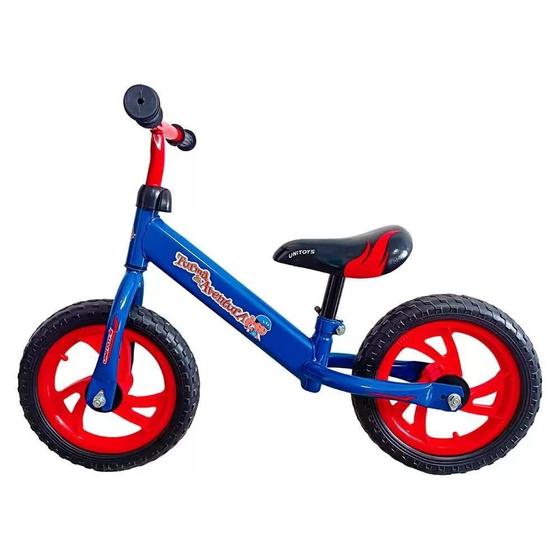 Bicicleta Unitoys Balance Aro 12 Rígida 1 Marcha - Azul