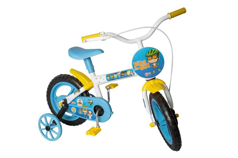 Bicicleta Styll Kids Aro 12 Rígida 1 Marcha - Amarelo/azul