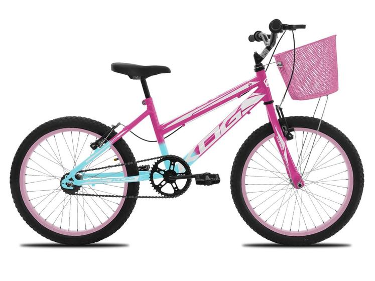 Imagem de Bicicleta KOG Infantil Aro 20 Feminina V-Brake Cestinha